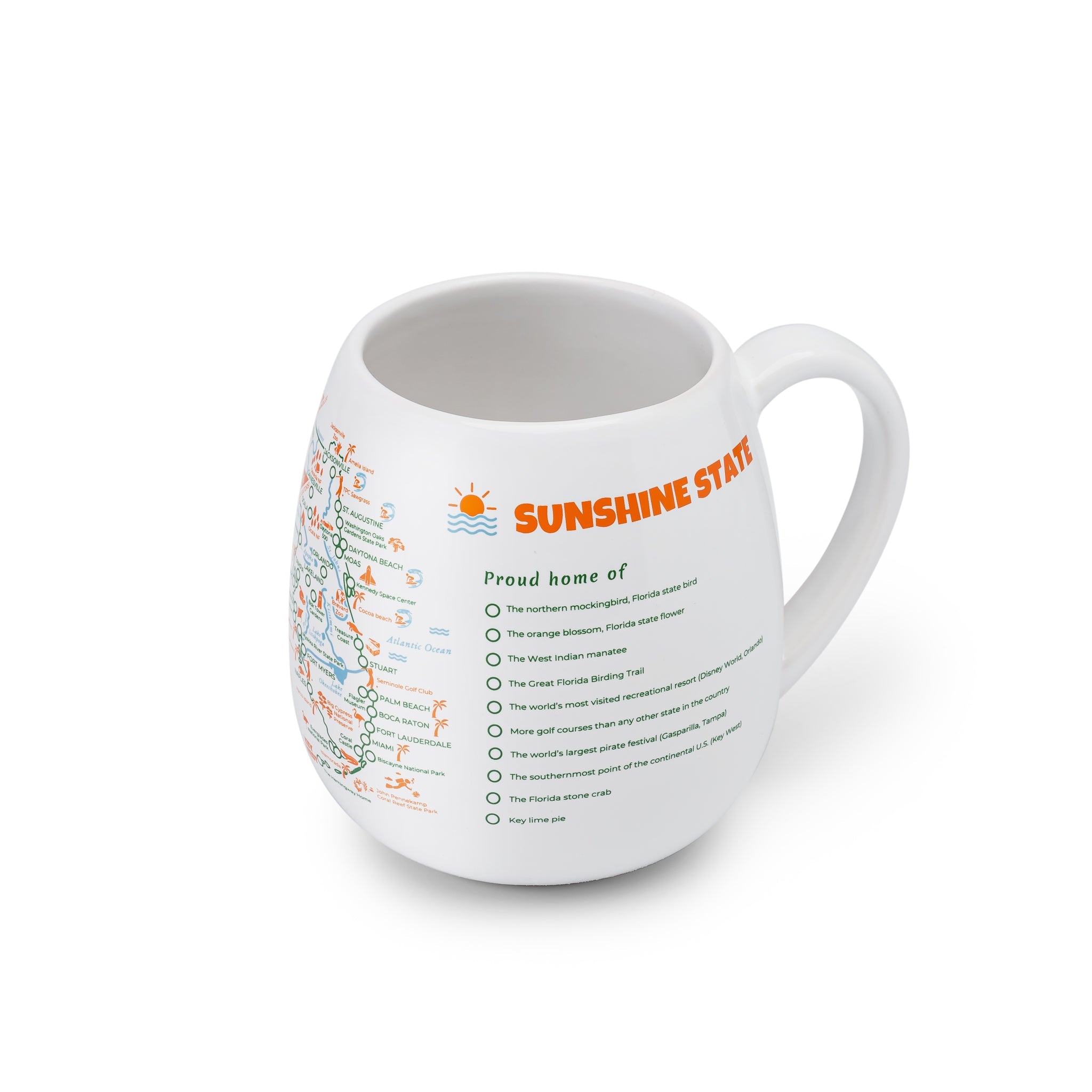 Mug de voyage à colorier carte de Floride