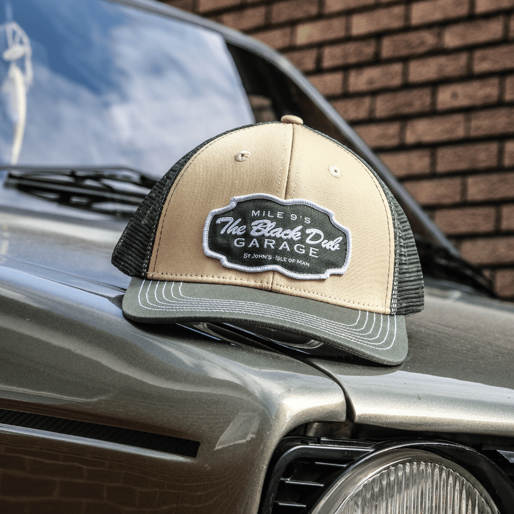 Green & Beige Black Dub Garage Trucker Hat