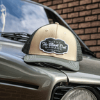 Green & Beige Black Dub Garage Trucker Hat