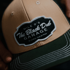 Green & Beige Black Dub Garage Trucker Hat