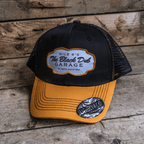 Black & Yellow Black Dub Garage Trucker Hat