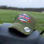 Union Jack Green Diamond Vintage Cap