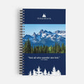 HikeWare Wirebound Notebook A5 with lined pages, portable design, black cover, perfect for note-taking and journaling.