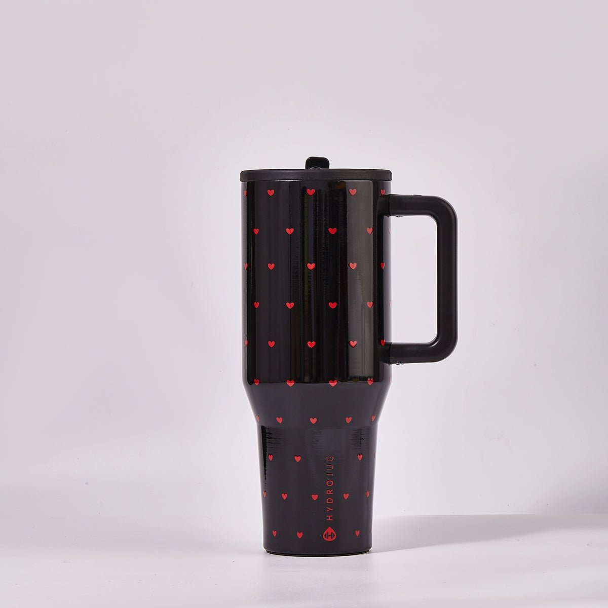 HydroJug Queen of Hearts Traveler Tumbler – Black Valentine Limited Edition-0