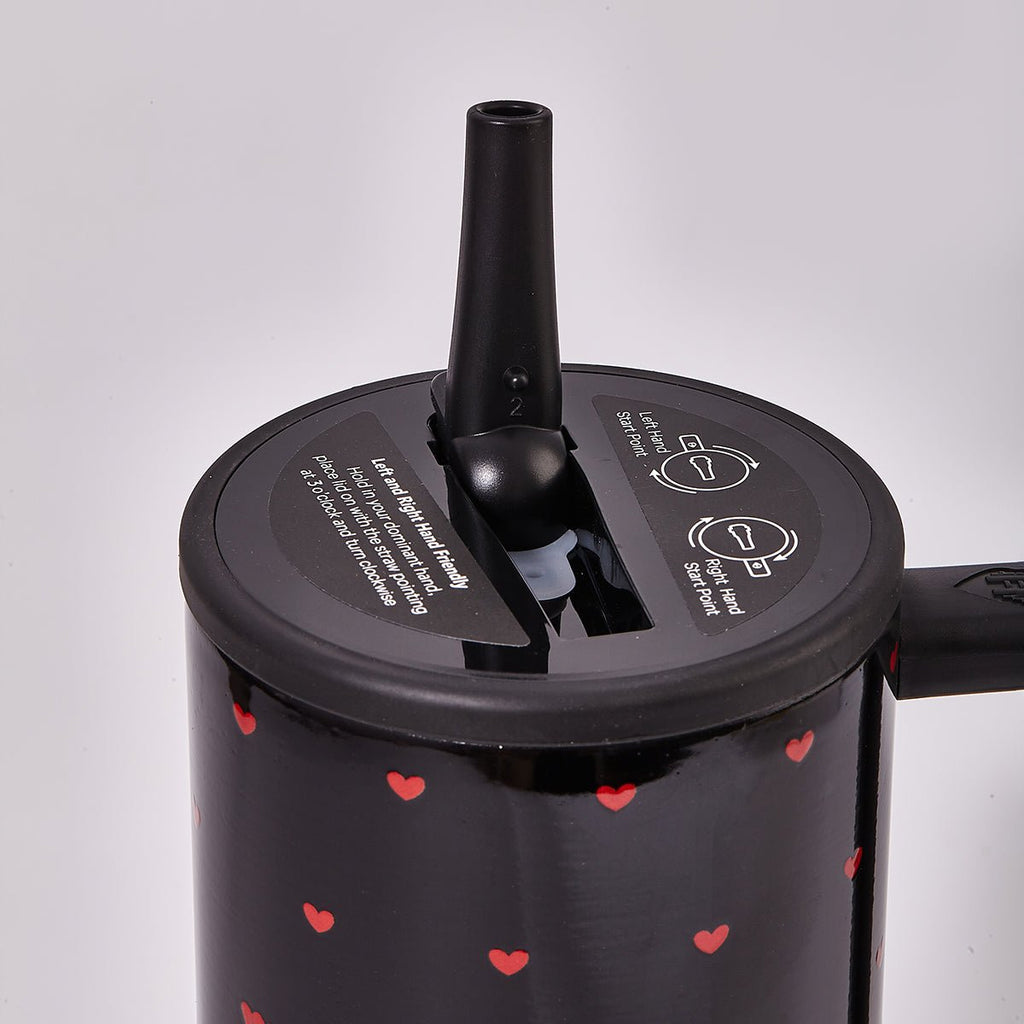 HydroJug Queen of Hearts Traveler Tumbler – Black Valentine Limited Edition-3