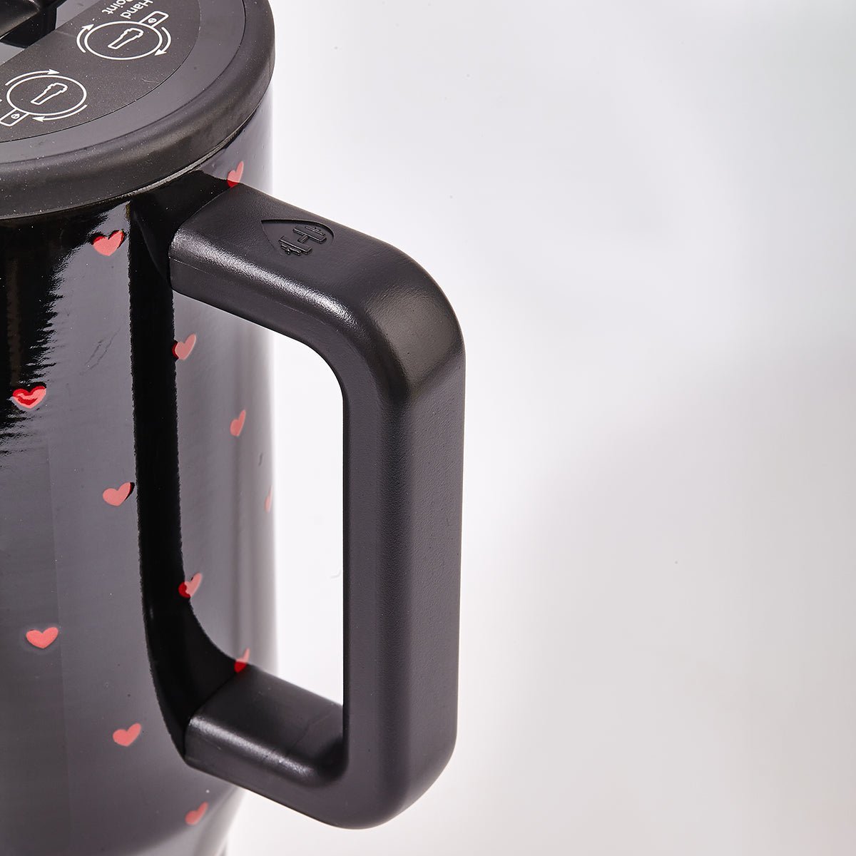 HydroJug Queen of Hearts Traveler Tumbler – Black Valentine Limited Edition-4
