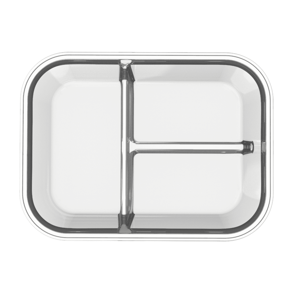 Set of three Igluu Meal Prep glass containers with airtight lids, 980ml capacity, ideal for meal storage and organization.