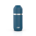 Ion8 Luma vacuum insulated flask and mug in deep teal, 700ml (24oz), durable stainless steel with leak-proof design.