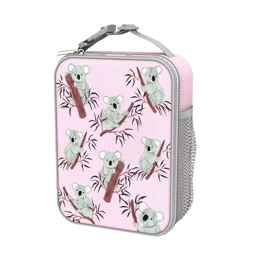 Kids insulated lunch bag by ION8 featuring a cute koala design, keeps food fresh and cool for school or outings.