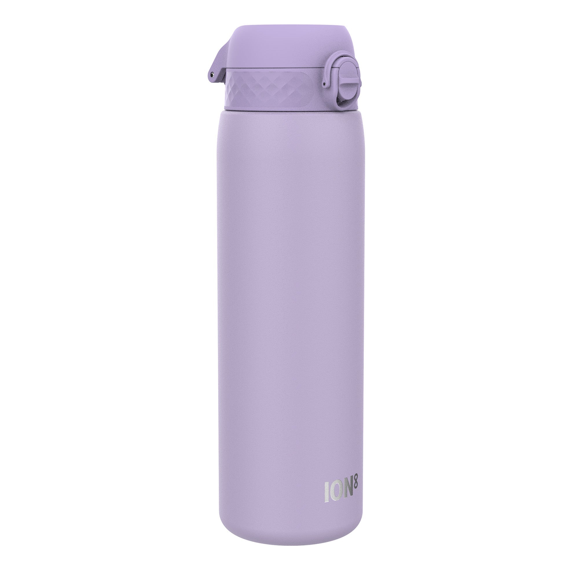 Light purple ION8 insulated 1-liter leak-proof thermal water bottle, designed for hot and cold beverages.