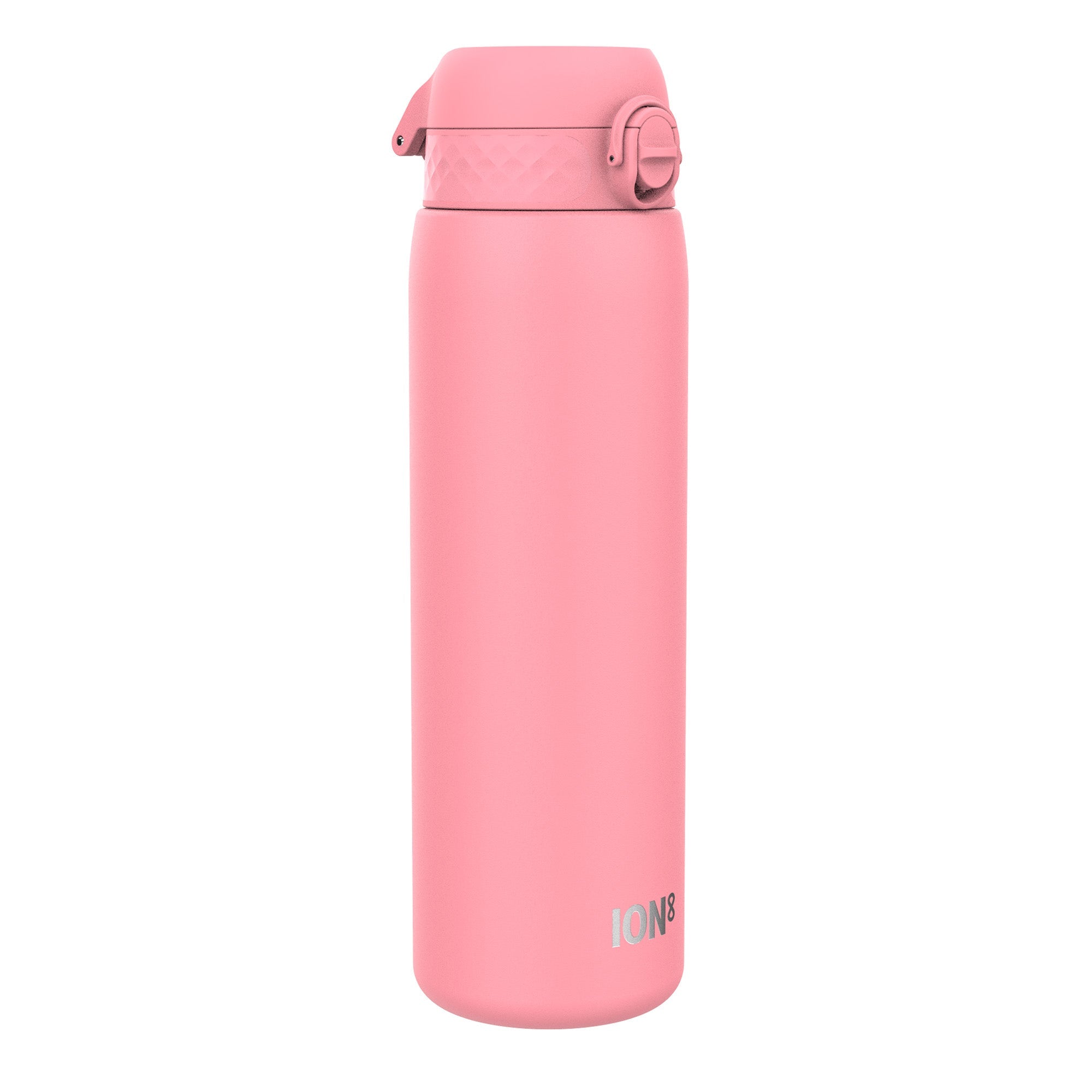 ION8 1L leak-proof thermal water bottle with rose bloom design, insulated for hot or cold beverages, durable and portable.