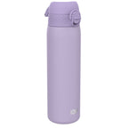 Light purple ION8 insulated steel water bottle, 500ml, slim design, leak-proof thermal bottle for hot and cold drinks.