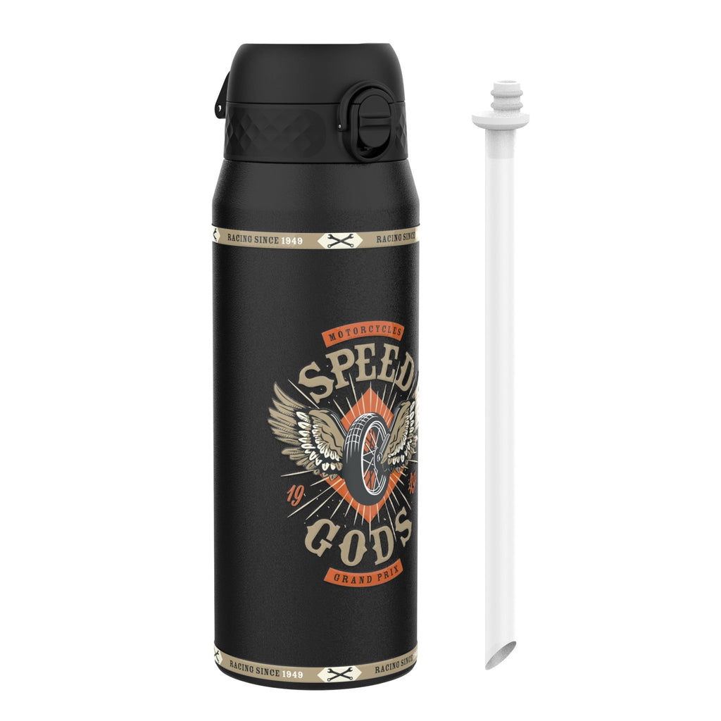 Ion8 insulated steel water bottle featuring MotoGP Speed design, 750ml capacity, durable and stylish for on-the-go hydration.