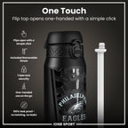 NFL Philadelphia Eagles insulated steel water bottle by ION8, 750ml capacity, durable stainless steel design perfect for sports and outdoor use