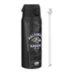 ION8 NFL Baltimore Ravens Insulated Steel Water Bottle, 750ml, durable and spill-proof for sports and outdoor activities.