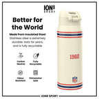 ION8 NFL Tennessee Titans insulated steel water bottle, 750ml, durable steel bottle with team logo for hot or cold drinks