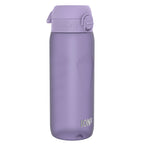 Ion8 Recyclon water bottle in light purple, 750ml, made from recyclable materials, featuring a sleek design and secure cap.