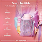 ION8 Recyclon Unicorns 350ml kids water bottle with leak-proof design and colorful unicorn print.