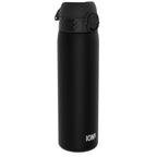 Ion8 Recyclon Black 500ml leak-proof slim water bottle, eco-friendly reusable bottle for hydration on the go.