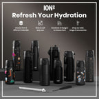 Ion8 Recyclon Celestial Universe 500ml water bottle with leak-proof design and slim shape, featuring celestial-themed artwork.