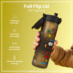 ION8 Recyclon Bottle Gamer 500ml water bottle with leak-proof, slim design and vibrant graphics, ideal for active hydration.