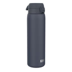 ION8 stainless steel water bottle in navy, 1L, leak-proof design, durable and sleek for daily hydration.