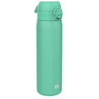 ION8 stainless steel water bottle in teal, 600ml capacity, leak-proof, slim design, perfect for on-the-go hydration