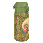 ION8 stainless steel water bottle featuring an elephant design, 400ml capacity, leak-proof, durable steel water bottle for everyday use