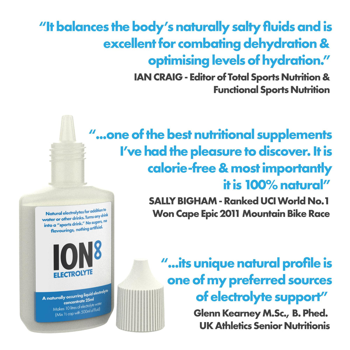ION8 Zero Calories Hydration Booster electrolyte powder, sugar-free electrolyte supplement in a convenient add-on package.