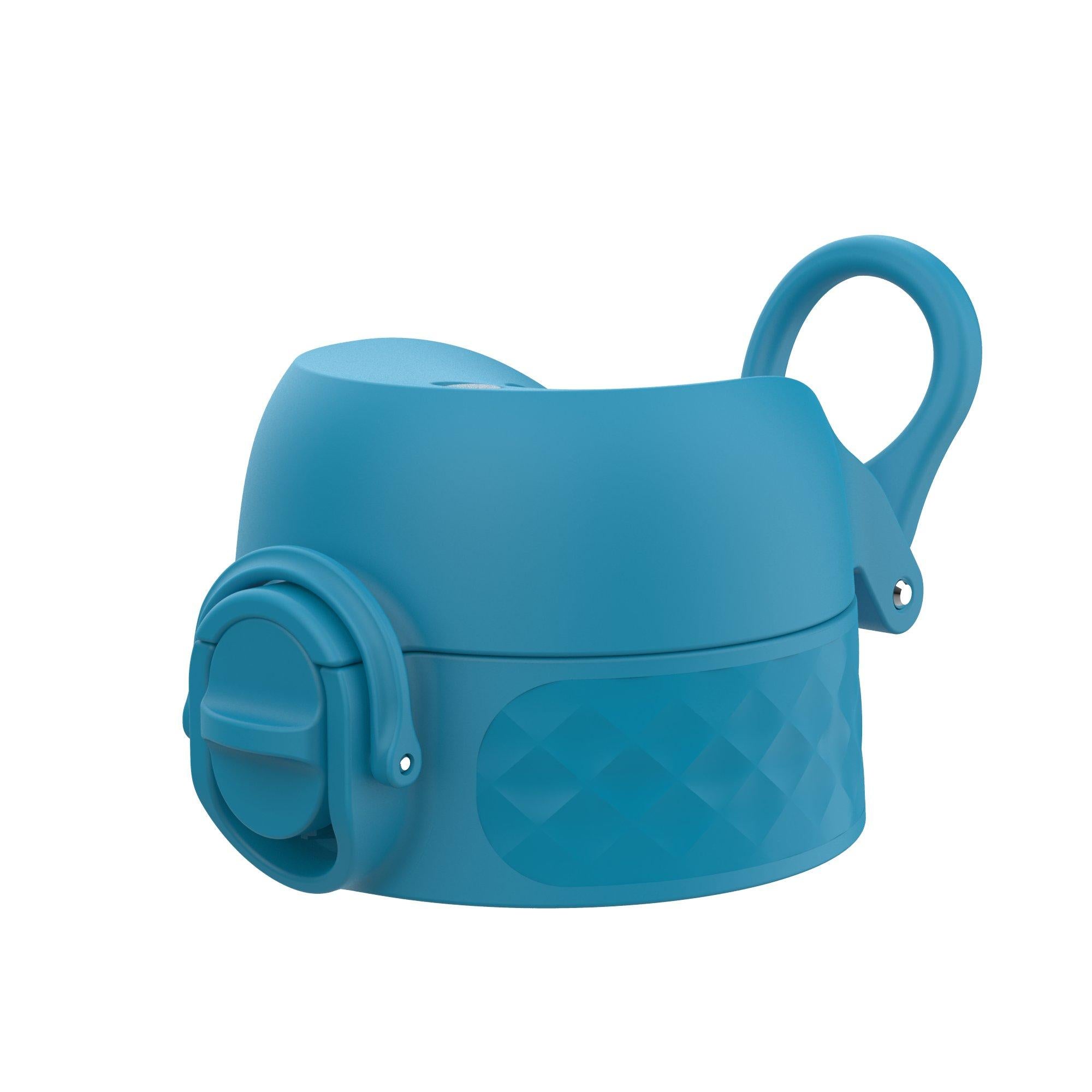 Blue ION8 leak-proof water bottle replacement lid for small/medium bottles, part of Xtras & Add-Ons collection.