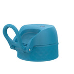 Blue leak-proof water bottle replacement lid for small/medium ION8 bottles, part of Xtras & Add-Ons collection.