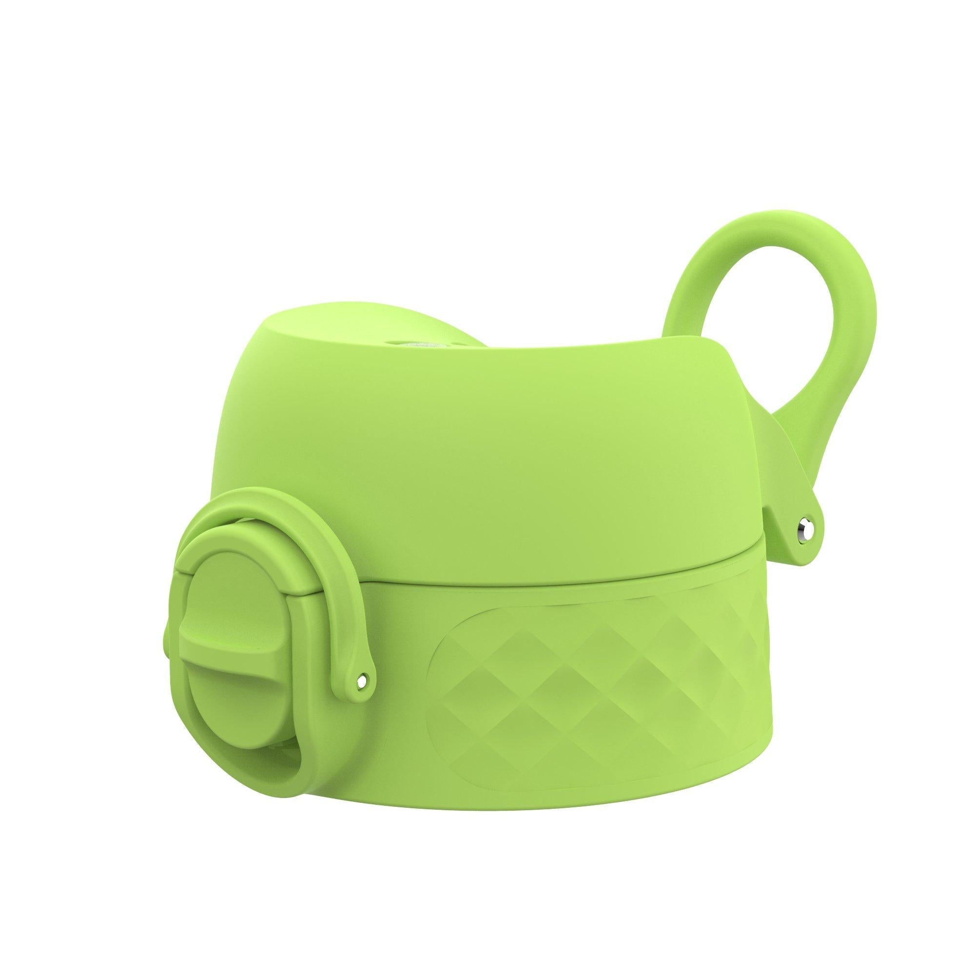 Green leak-proof water bottle replacement lid for small/medium sizes by ION8, part of Xtras & Add-Ons collection.