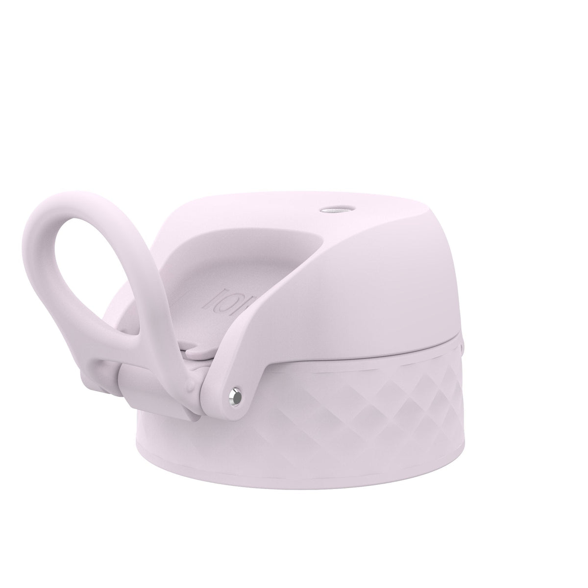 Ion8 leak-proof water bottle replacement lid in lilac, small/medium size, designed as an accessory for secure hydration.