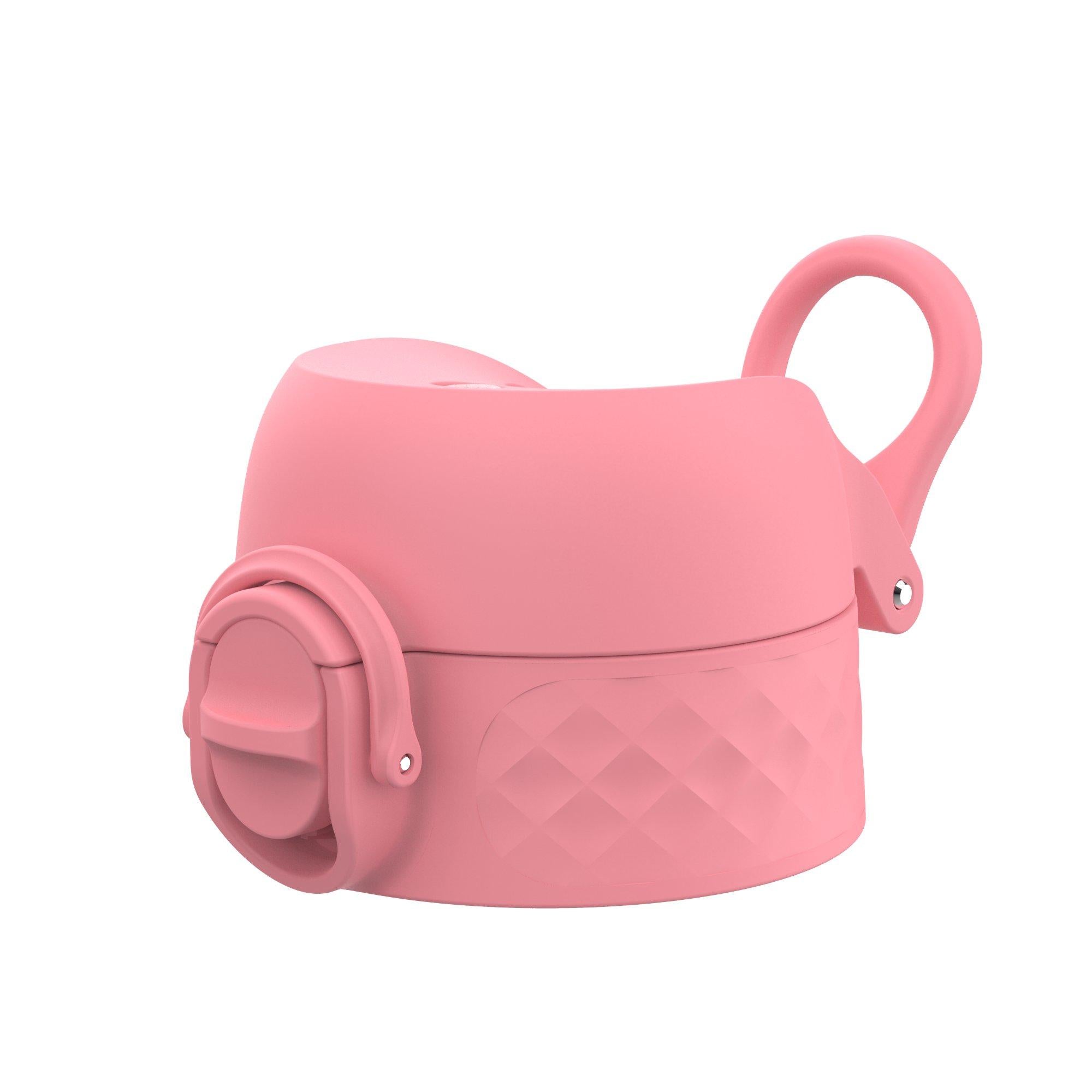 Ion8 leak-proof water bottle replacement lid in rose bloom for small and medium bottles, designed as a stylish water bottle accessory.