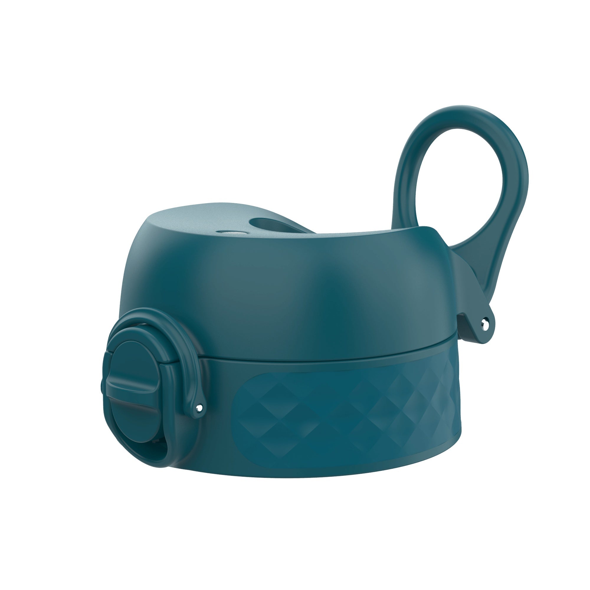 Deep teal leak-proof water bottle replacement lid for large ION8 bottles, designed for secure, spill-proof hydration.