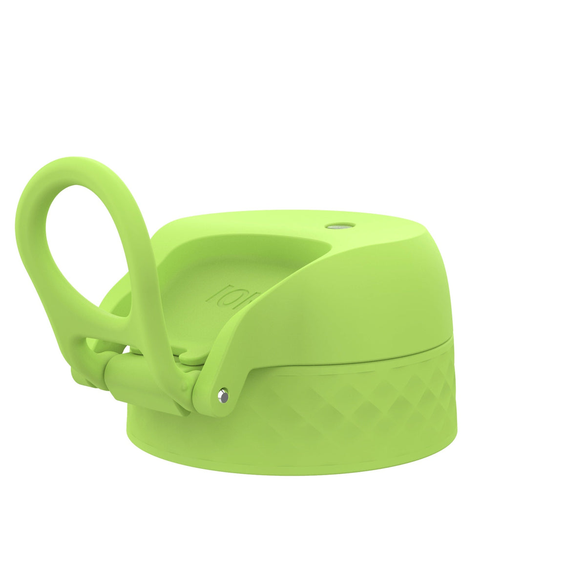 Green ION8 leak-proof water bottle replacement lid for large bottles, designed for secure sealing and easy drinking.