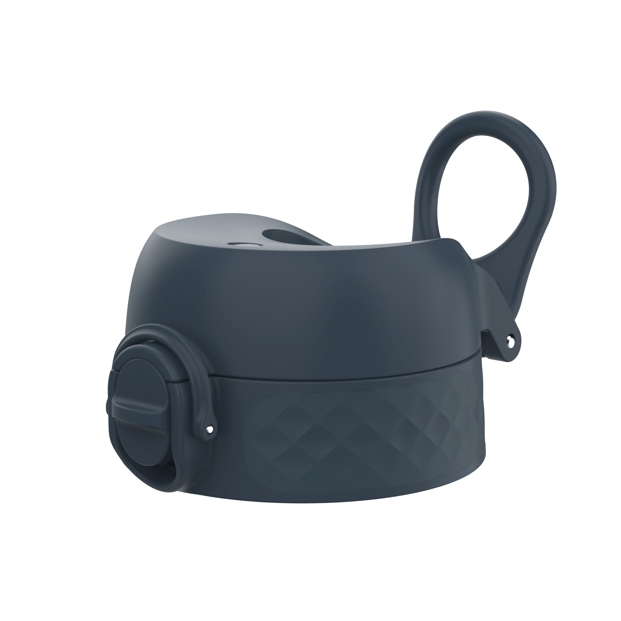 Ion8 leak-proof water bottle replacement lid in navy for large bottles, designed as an Xtras & Add-Ons accessory.