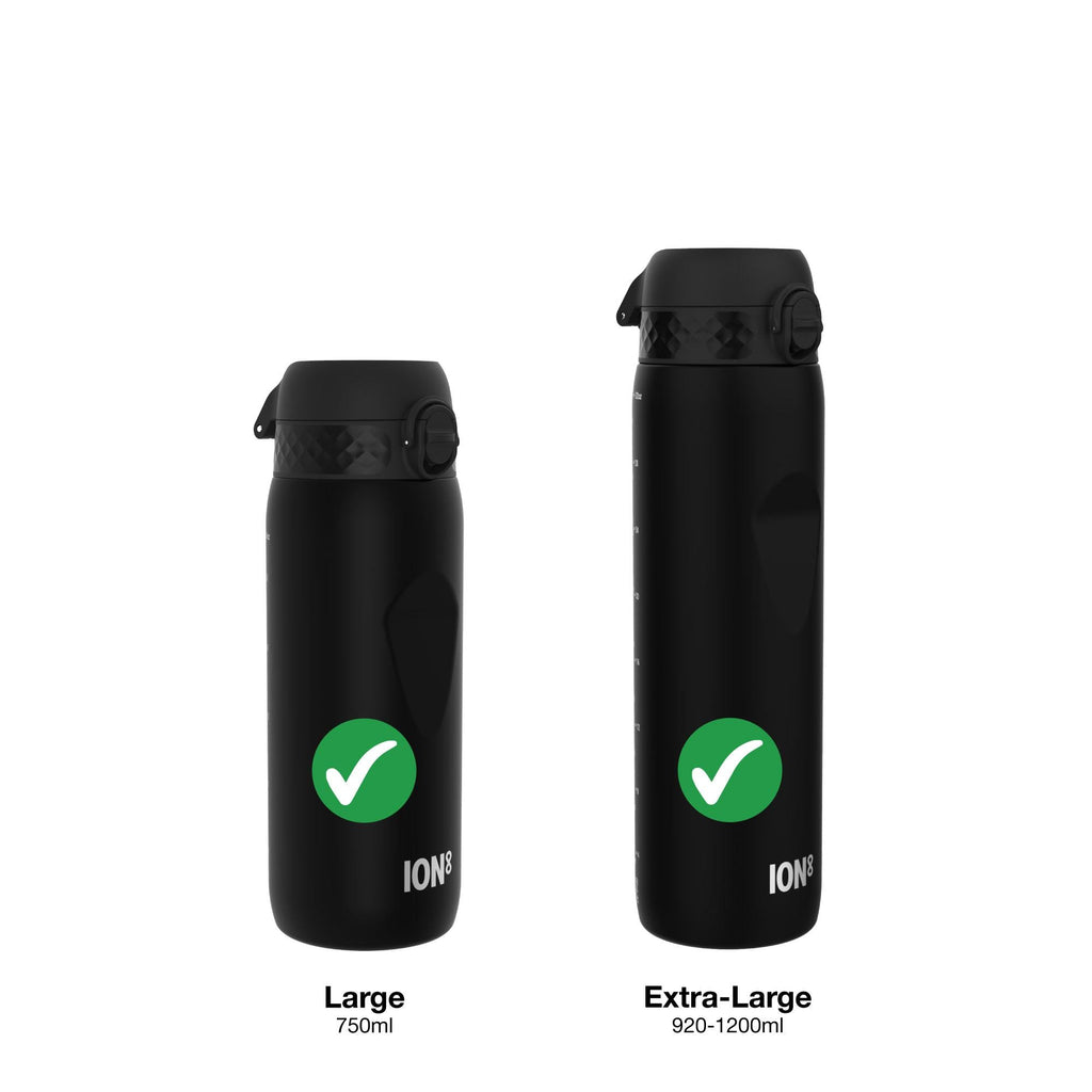 Red leak-proof water bottle replacement lid for large ION8 water bottles, part of Xtras & Add-Ons collection.