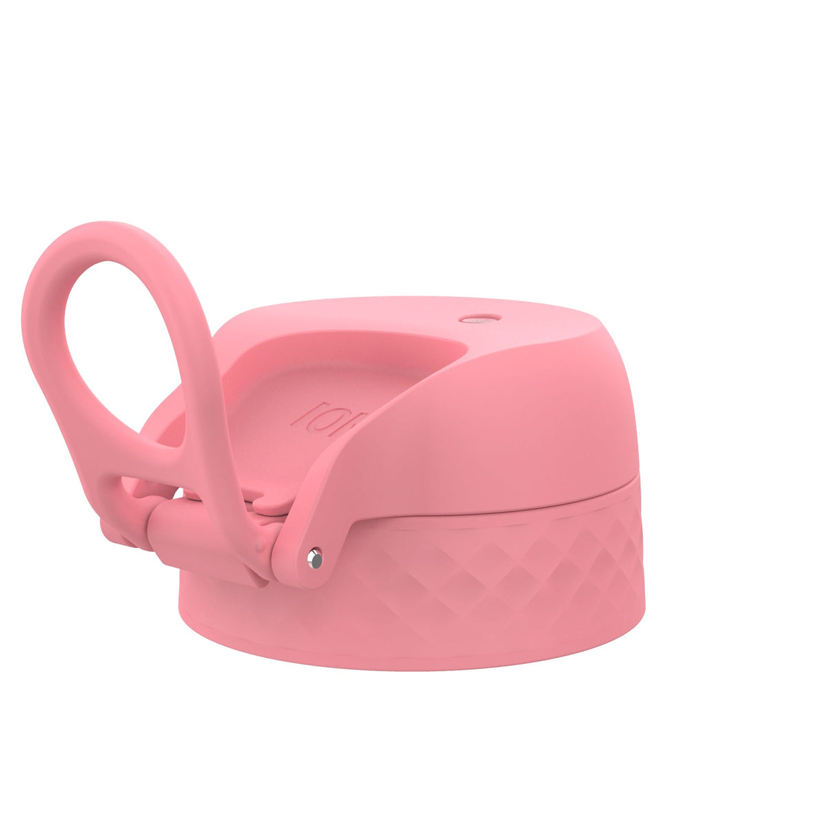 ION8 leak-proof water bottle replacement lid in Rose Bloom, large size, designed for secure, spill-proof hydration.