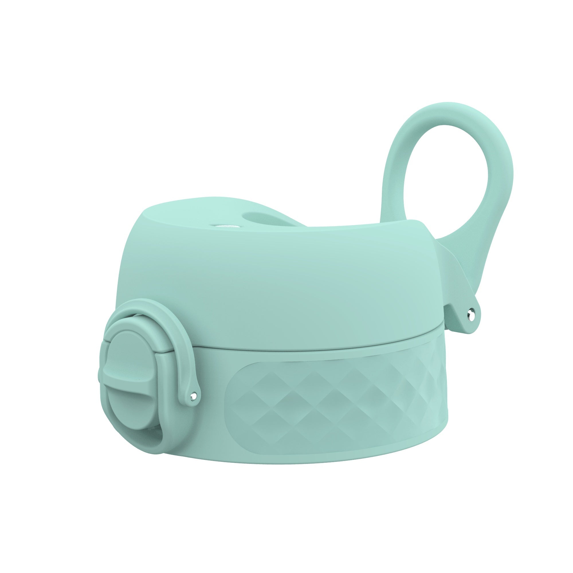 Ion8 leak-proof water bottle replacement lid in Sonic Blue for large bottles, designed for secure, spill-proof hydration.