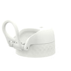 White large leak-proof water bottle replacement lid for ION8 water bottles, designed for secure, spill-free hydration.