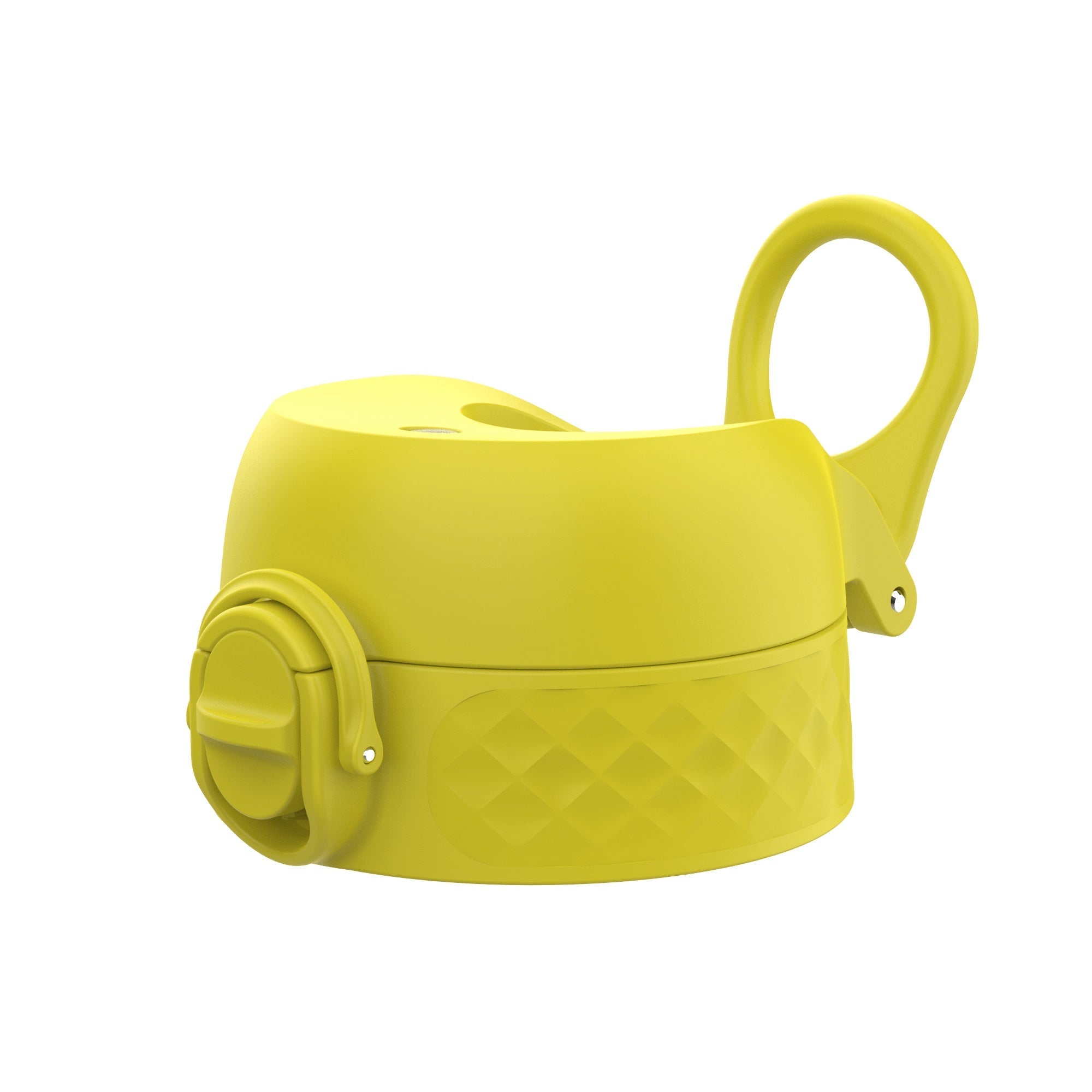 Yellow leak-proof water bottle replacement lid for large ION8 water bottles, designed for secure, spill-free hydration.