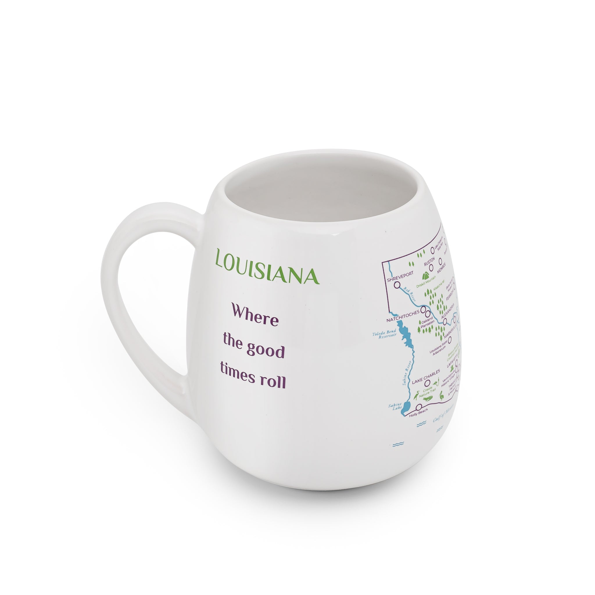 Mug de voyage à colorier carte de la Louisiane