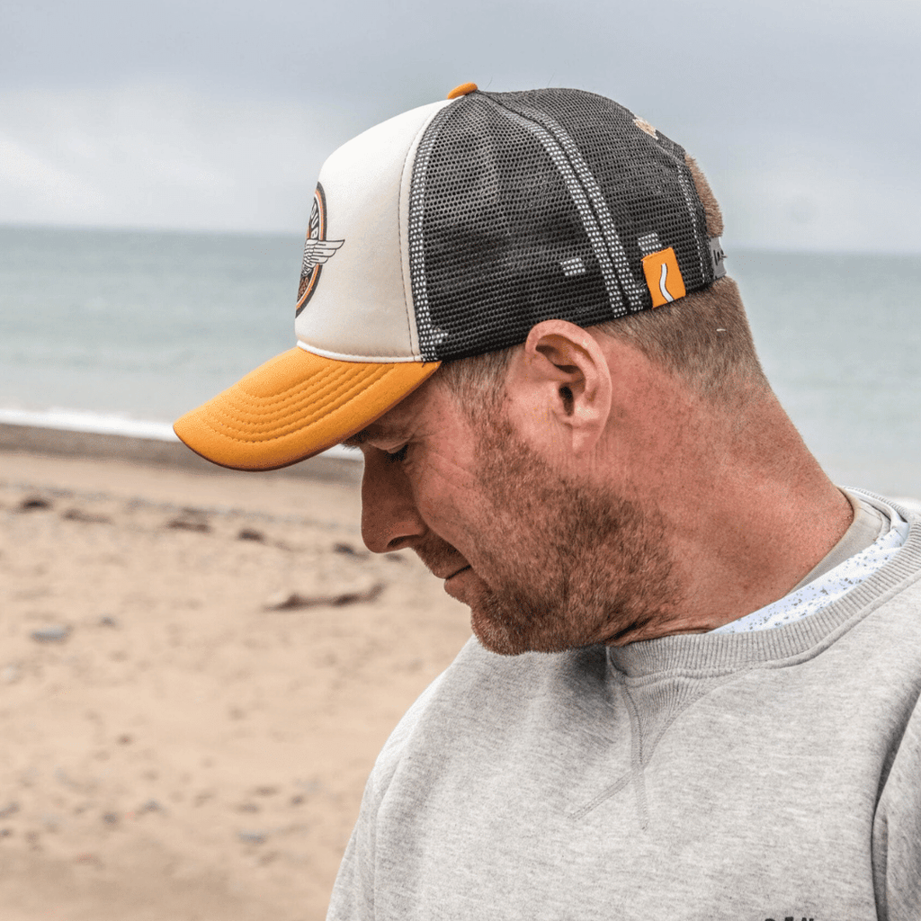 Black Dub Garage Circle Wings Trucker Cap