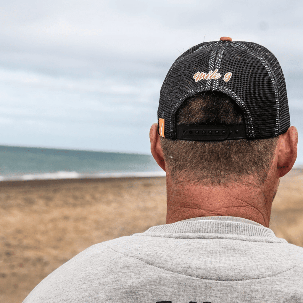 Black Dub Garage Circle Wings Trucker Cap