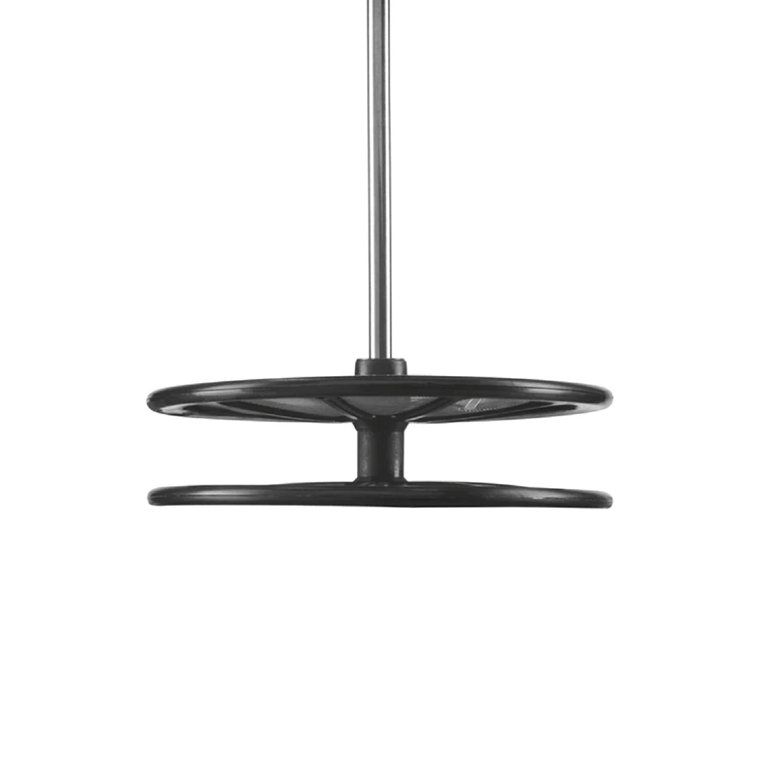 Bialetti Tuttocrema glass milk frother by Brew Italia showing a clear glass frothing pitcher with milk inside.