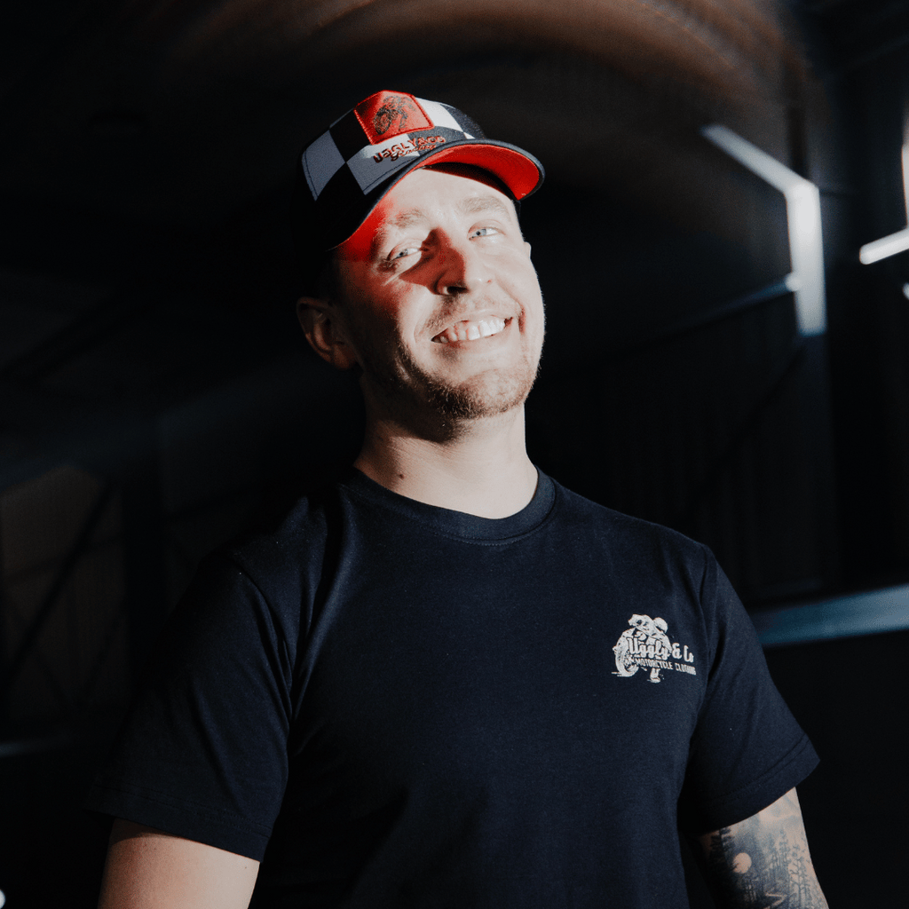 Chequered Flat Track Trucker Hat