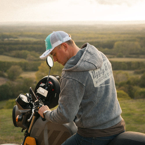 Türkis-weiße Diamond Trucker Cap
