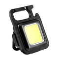 HikeWare multi-functional LED keyring flashlight with compact design, featuring bright LED light and versatile features for outdoor use.