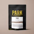 Roasted Park Coffee Palmera coffee beans in a burlap sack, highlighting the rich, aromatic roasted coffee product.